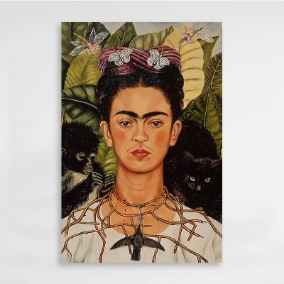 Frida Kahlo Autorretrato Con Collar de Espinas
