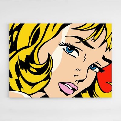 Girl with Hair Ribbon de Roy Lichtenstein