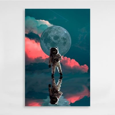 Astronauta y Luna